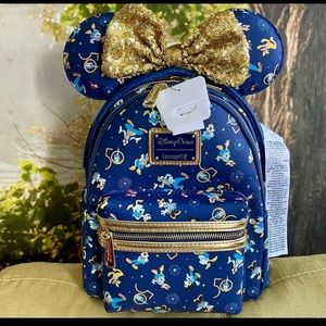 Disney World 50th Anniversary Loungefly Backpack & Ears Bundle